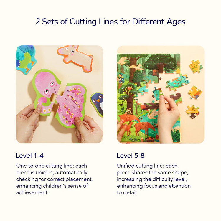 Mideer Level Up! Puzzle - Level4-Fairy Tale Town (4Y+)