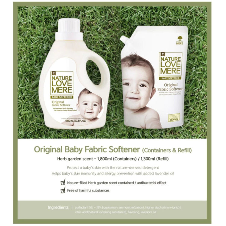 NATURE LOVE MERE Original Baby Fabric Softener | Suitable for newborn | For sensitive/eczema skin