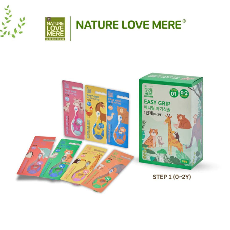 NATURE LOVE MERE Easy Grip Toothbrush 1pc (Random Design)