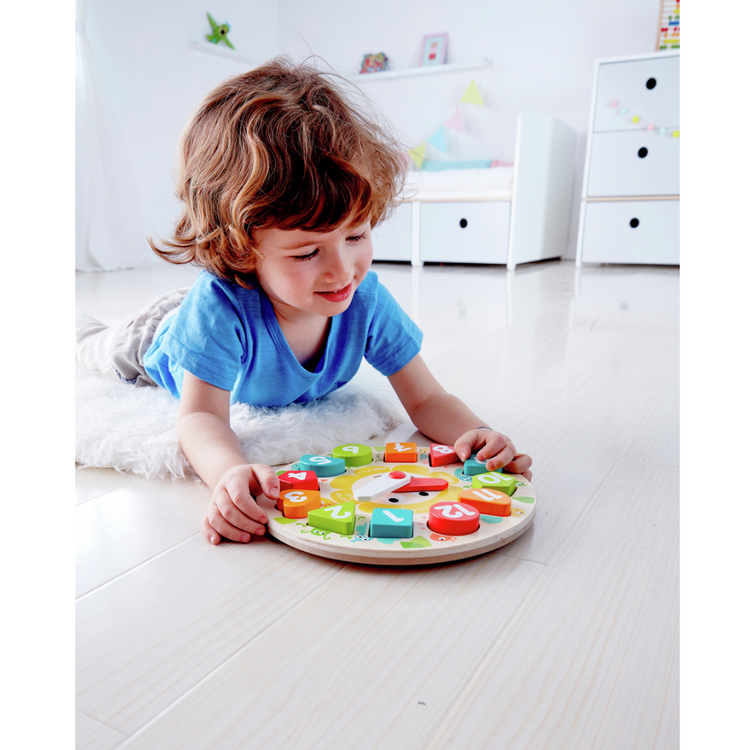 Hape 1622 Chunky Clock Puzzle From 3 Years