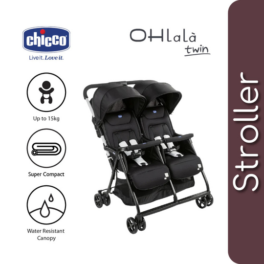 Chicco OHlalà Twin Stroller (Birth to 15kg)