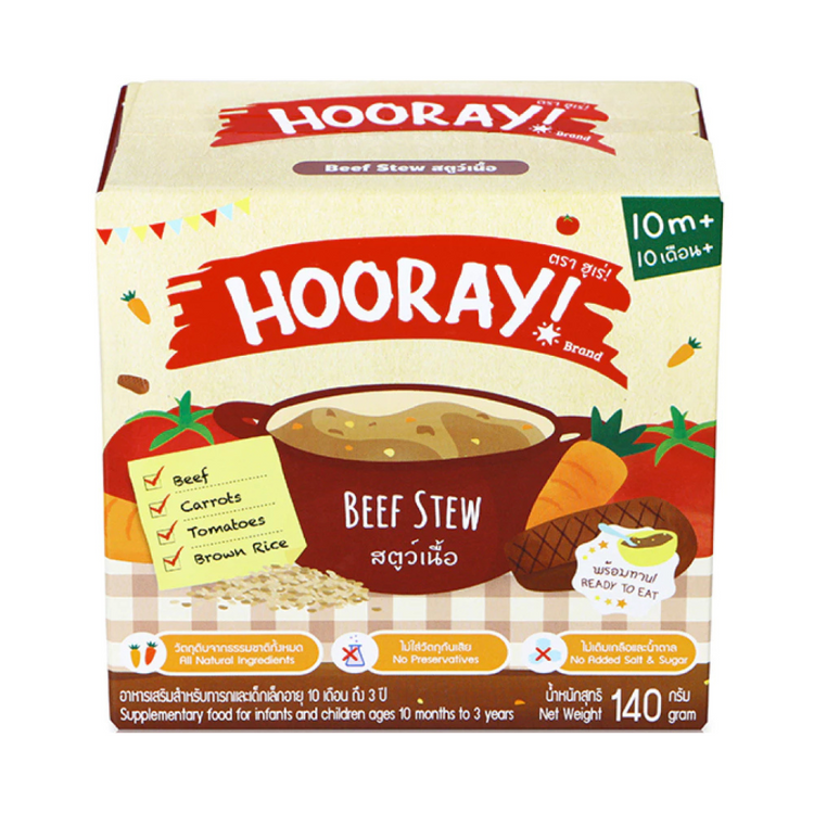 Hooray Baby Food Puree Porridge Cereal 140g ( 10+ months )