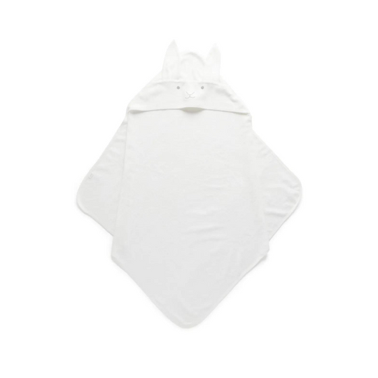 Purebaby Organic Hooded Towel - Vanilla Bunny