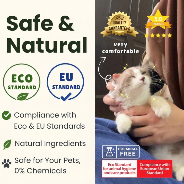 Pet Ganick Ear Wipes (100PCS) | Remove Mites & Earwax/Prevent Itching/Irritation & Ear Infections/Anti-fungal for Cats & Dog