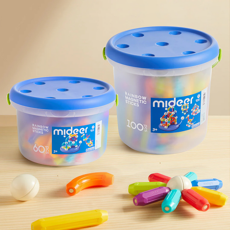 Mideer Rainbow Magnetic-Building Sticks