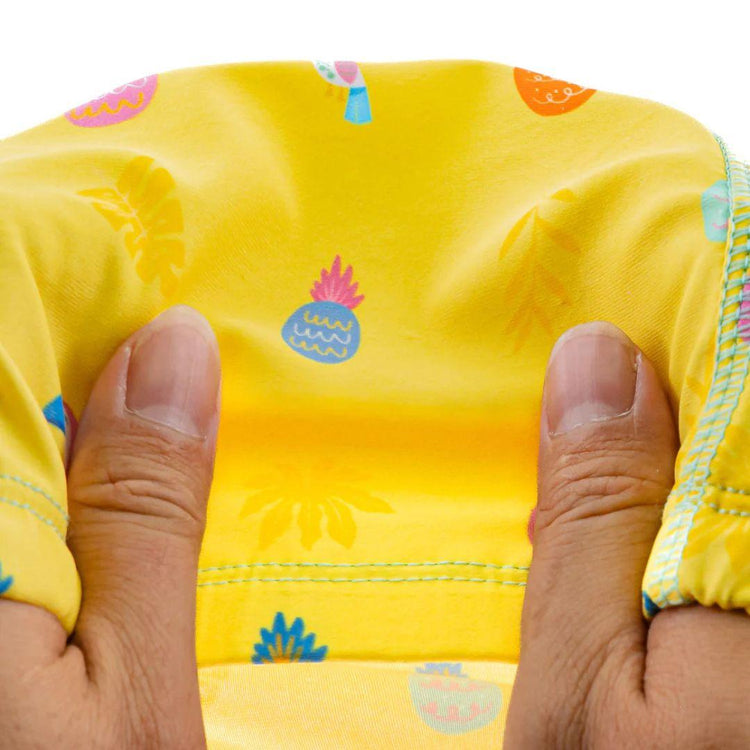 Cheekaaboo Protective Toddler Swim Cap UV Protection Spandex - Peach Pineapple (2-8yrs)