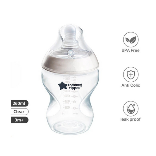 Tommee Tippee Natural Start PP Bottle (260ml) - With Medium Flow Teat