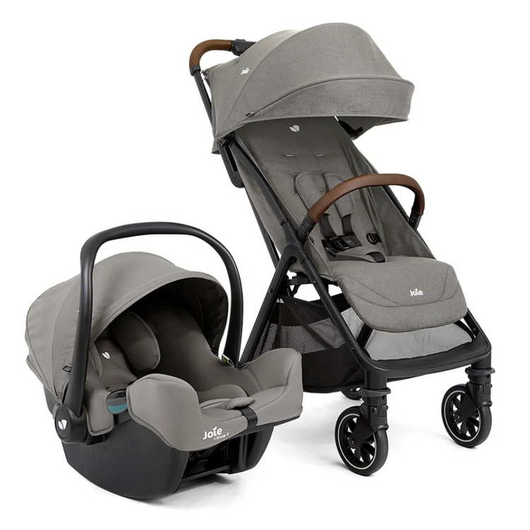 Joie Pact Pro Travel System (Birth to 22kg) | Pact Pro Stroller with i-Snug 2 Infant Carrier Car Seat