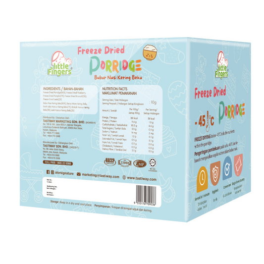 Little Fingers Freeze Dried Porridge (10g x 10Sachets) (6m+)