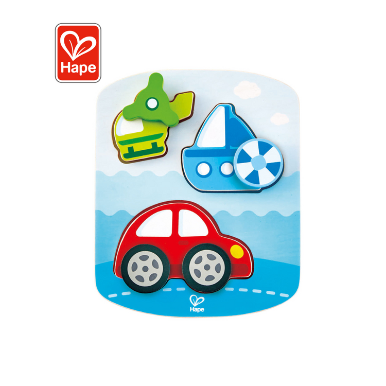 Hape 1607 Dynamic Vehicle Puzzle (18m+)