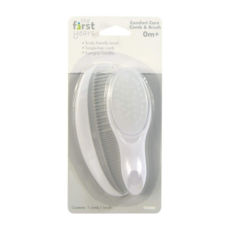 The First Years 7067 Comfort Care Comb & Brush - Soft Bristles