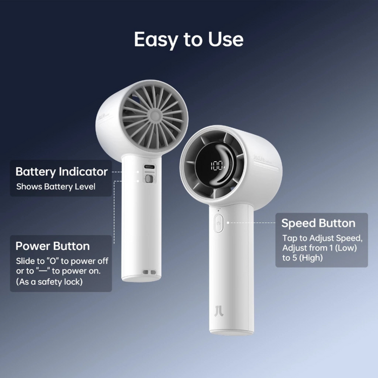 JisuLife Handheld Fan Life10/10S ( 4000mAh/5000mAh ) 5 levels Strong Wind
