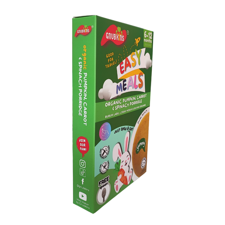 Little Baby Grains Easy Meals - Organic Pumpkin, Carrot & Spinach Porridge (6-12m)