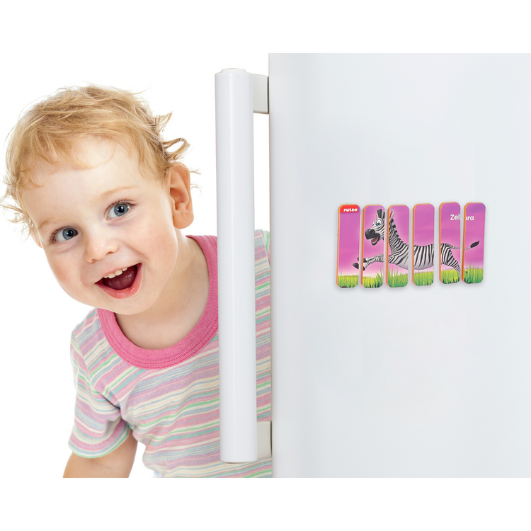 Puedo Magnetic Stick Puzzle (6 variations: Plane, Boat, Zebra, Deer, Elephant, Hippo)
