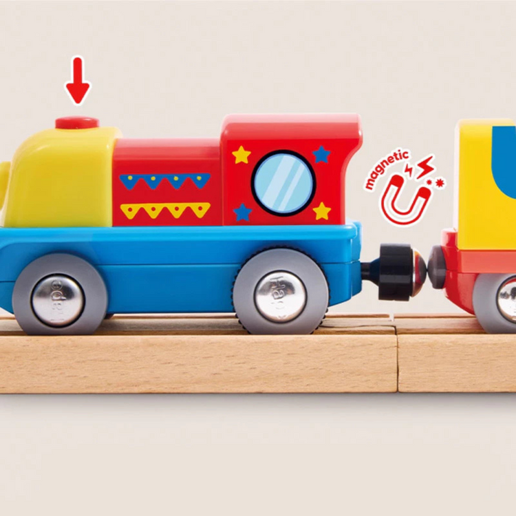 Hape 8571 Joyful Ride Railway Set Suitable For Age 3+ Years