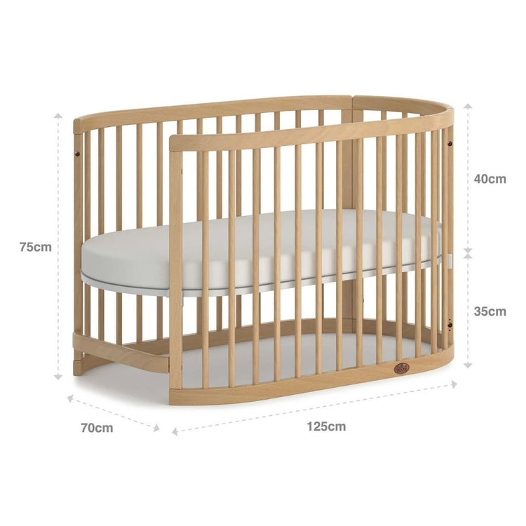 Boori Oasis Oval Cot - Beech