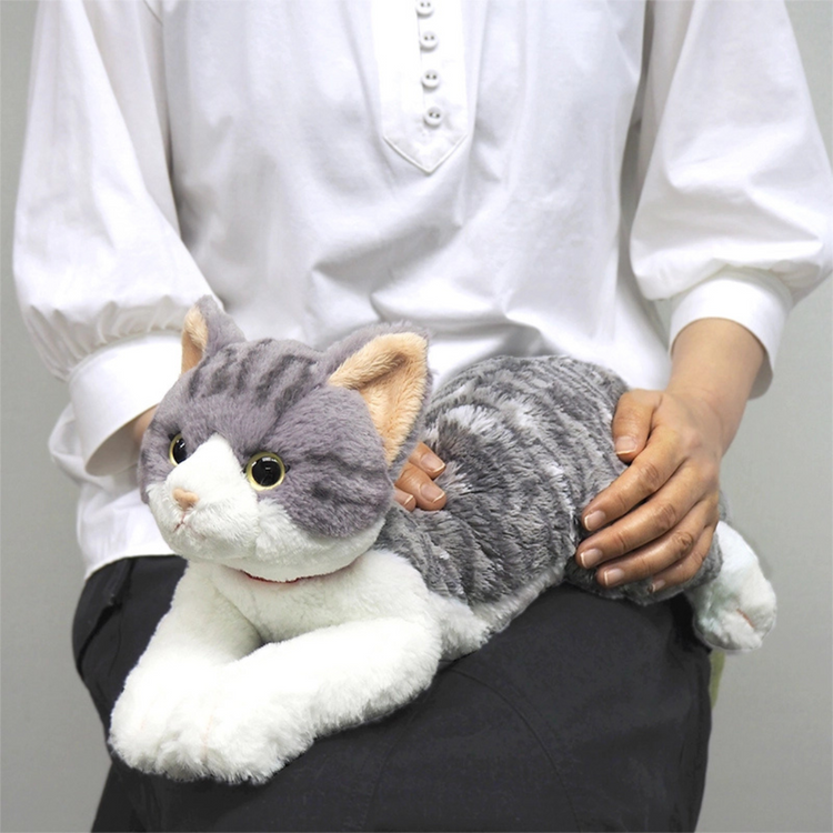 Sunlemon 7792 Sabashiro - Lying Cat Stuffed Toy M