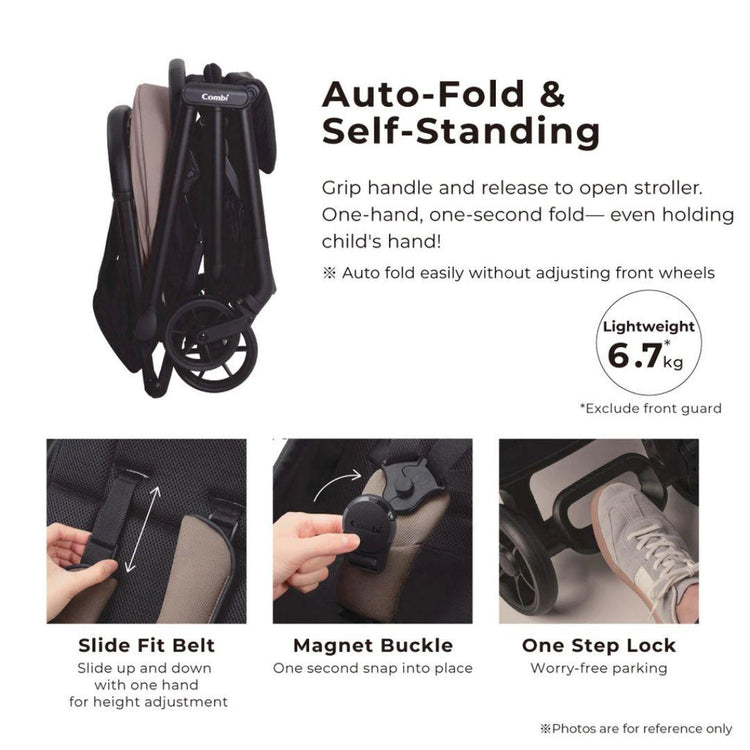 Combi Auto N Neo Baby Stroller | Applicable Age : 0 to 48 Months (22kg) | Cabin Size | Auto Fold