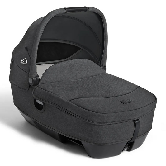 Joie Signature Calmi R129 Car Cot | Car Seat and Carry Cot (Encore Spin System) Ebony