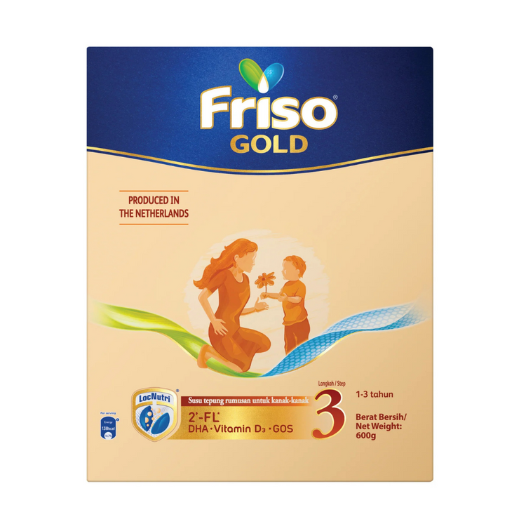 Friso Gold Step 3 Milk Formula 600g (1-3yrs) [Exp 10 Nov 2026 &/ Later]