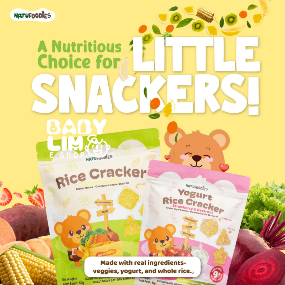 Natufoodies Rice Cracker 50g (9M+) – Babyland SS2 Malaysia
