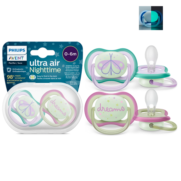 Philips Avent Ultra Air Soother Twin Pack (0-6m) (6-18m)