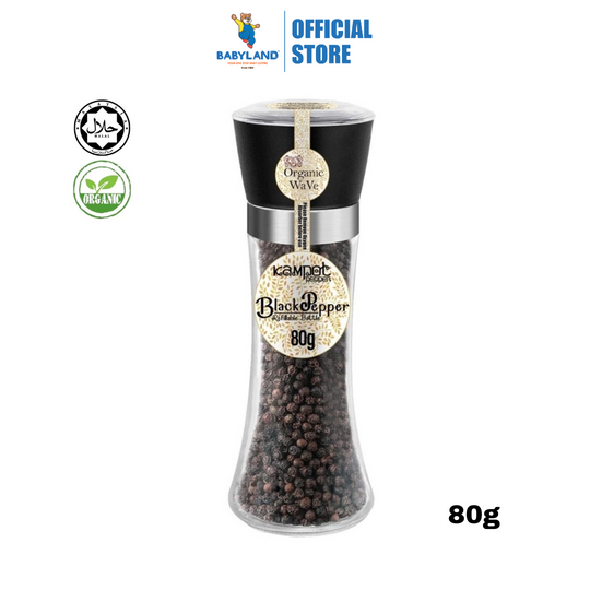 Mamami Organic Wave Black Kampot Pepper (80g)