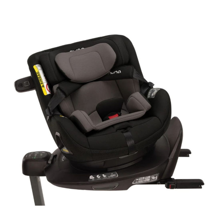 Nuna TODL lite - Caviar | i-Size Rotating Car Seat for Birth to 4 years