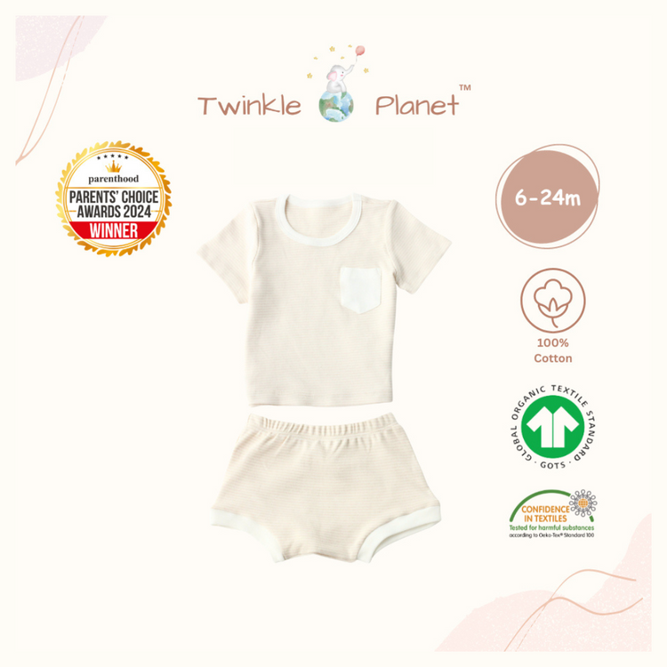 Twinkle Planet Organic Short Sleeves Casual Two-piece Set