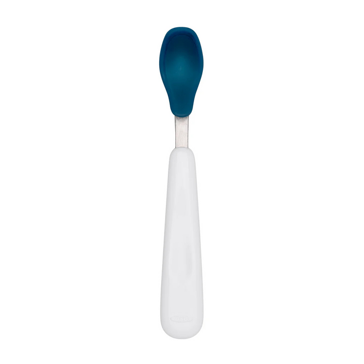 Oxo Tot Feeding Spoon Set with Soft Silicone - Navy (6m+)