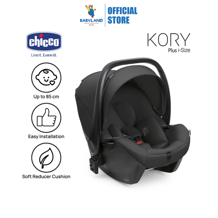 Chicco Kory Plus 2025 I-Size Car Seat - Black Satin