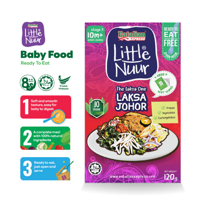 Eatalian Express Little Nuur Baby Food Stage 3 (10m+) | Makanan Bayi untuk 10 bulan ke atas