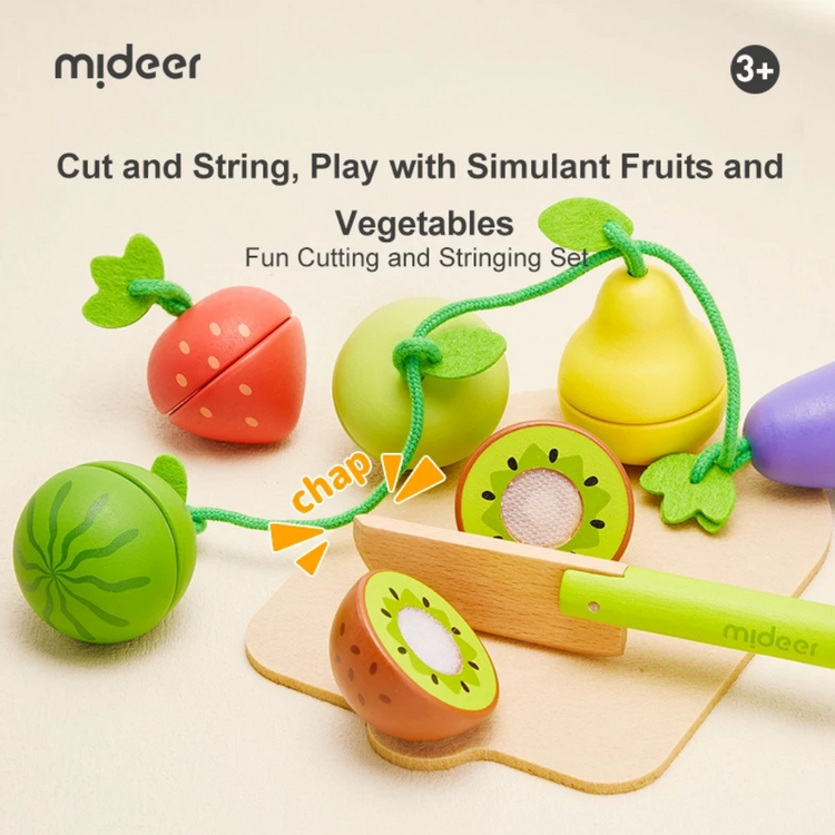 Mideer Fruit & Vegetable Cutting Play Set