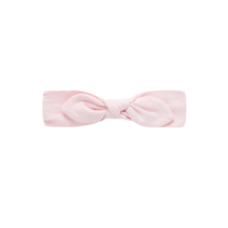 Purebaby Organic Knot Headband - Pale Pink Melange