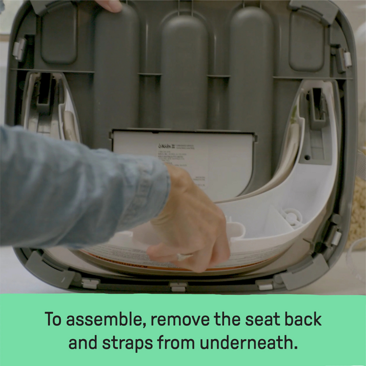 Ingenuity Baby Base 2-in-1 Booster Seat - Slate (6M-3Y)