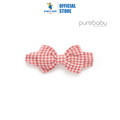 Purebaby Organic Bow Headband Lilly Pilly Gingham