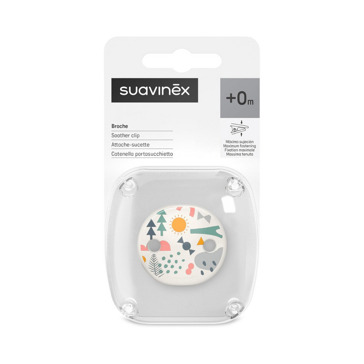 Suavinex A Walk In The Park Chain Soother Clip - Pink