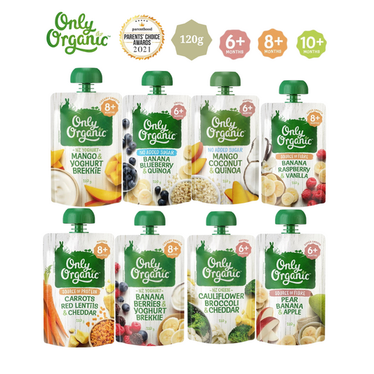 Only Organic Fruit & Vege Pouches (120g) (6m+)(8m+)(10m+)