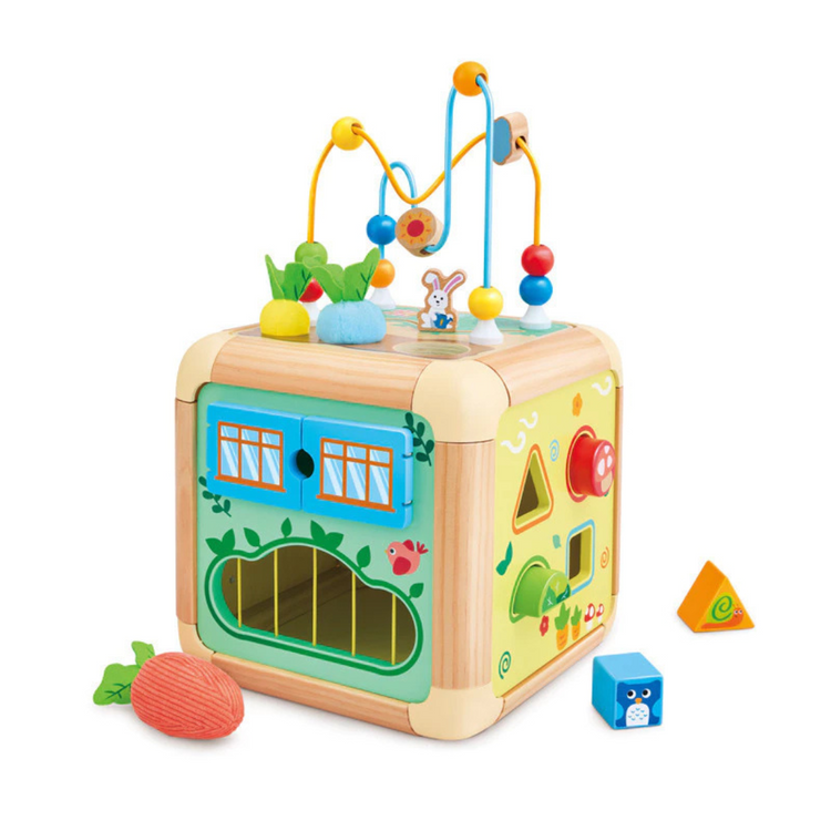 Hape 0527 Green Thumb Activity Cube Suitable for Age 1-3 Years