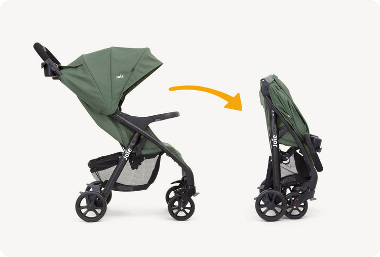 Joie Muze LX With Footmuff Stroller - Coal (Birth to 15 kg)