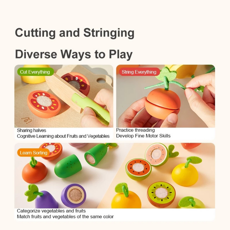 Mideer Fruit & Vegetable Cutting Play Set
