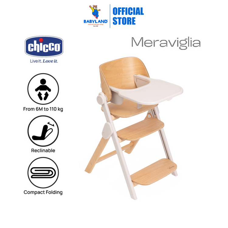 Chicco Meraviglia Highchair - From 6M+ till 110kg