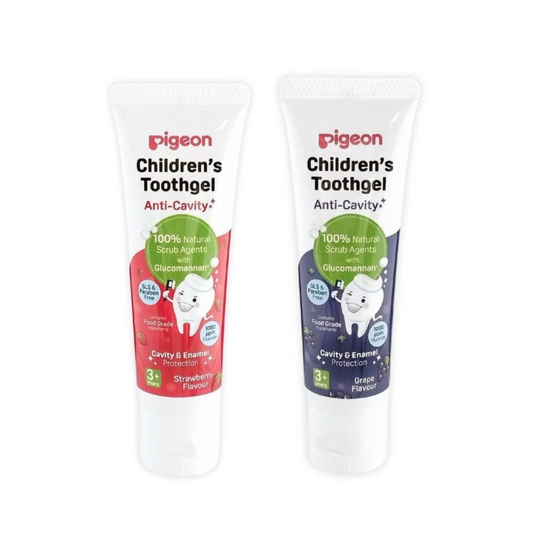 Pigeon Training Toothbrush Lesson 4 + Toothgel Anti Cavity Combo (3 years+)