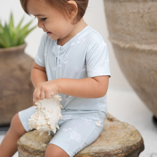 Joey & Mom Zipper Bamboo Romper