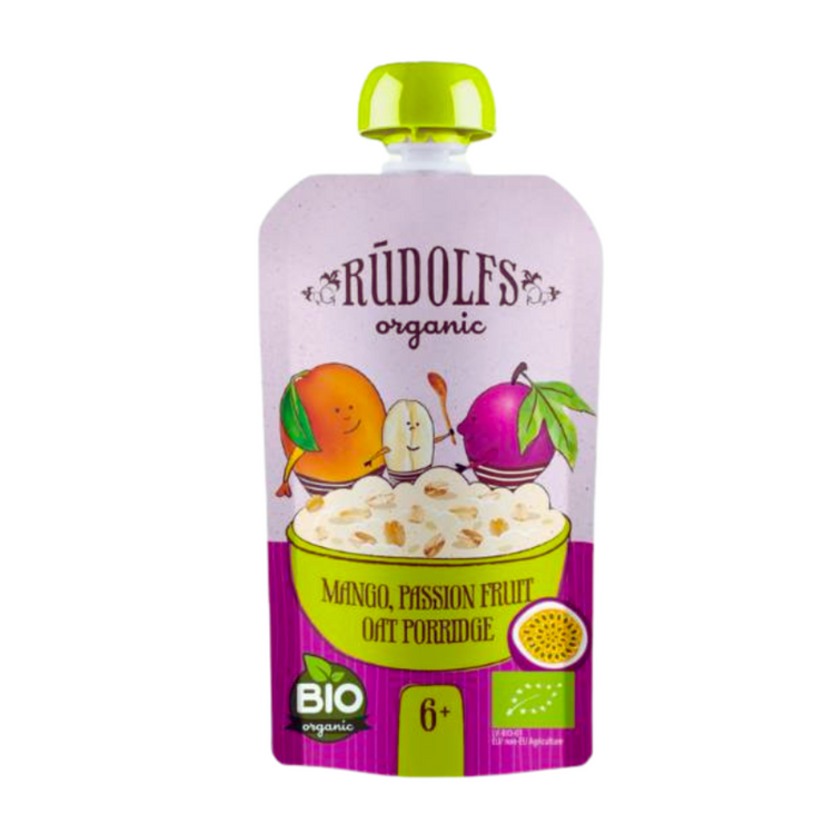 Rudolfs Organic Premium Baby Puree Ready to Eat | Travel Food | Halal Baby Food Pouches