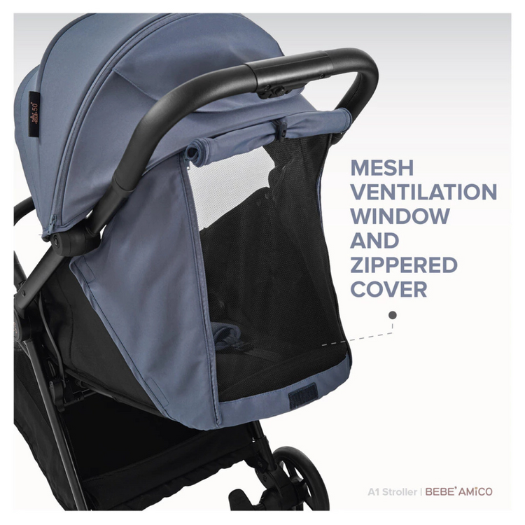 [New Launch] Chicco Bebe Amico Compact & convenience Auto-Folding Stroller A1 - New Born to 22kg