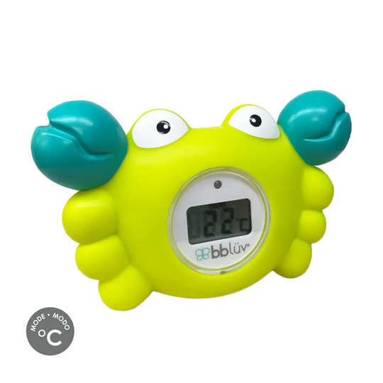 bbluv Krab ﻿3-in-1 Thermometer & Bath Toy