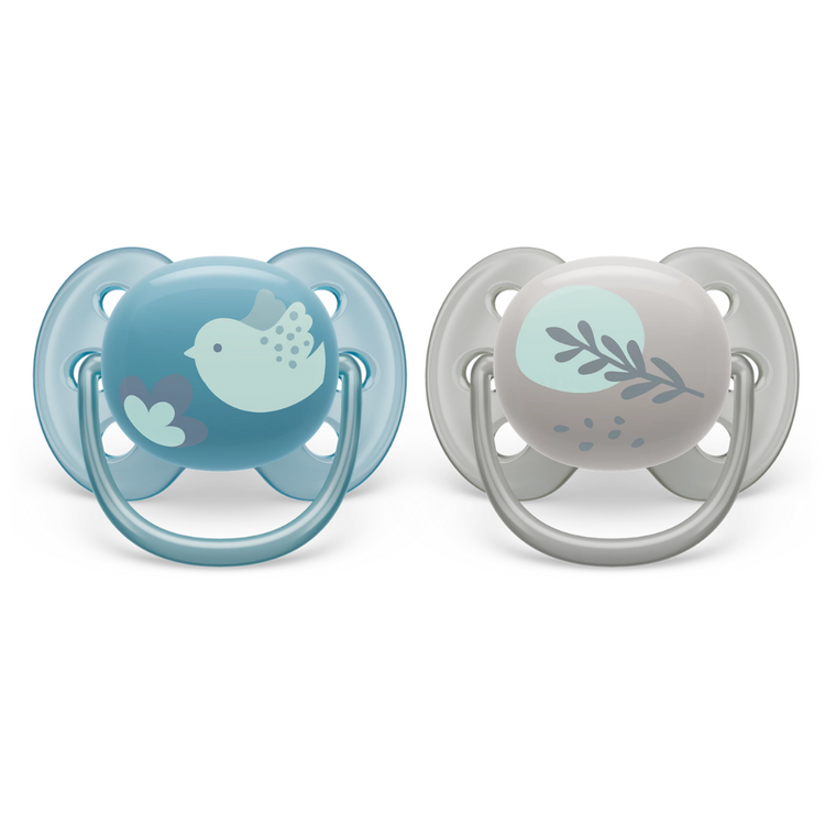 Philips Avent Ultra Soft Soother Twin Pack (0-6m) (6-18m)