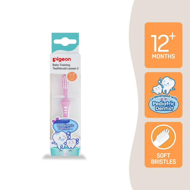 Pigeon Baby Training Toothbrush Lesson 3 (12m+)