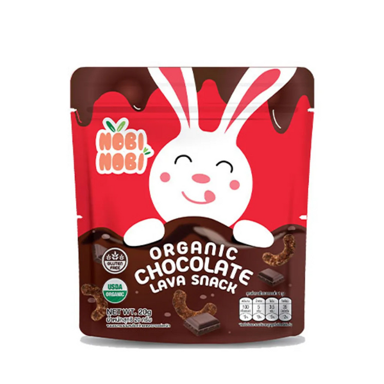 [HALAL] Nobi Nobi Organic Chocolate Lava Snack (20g)